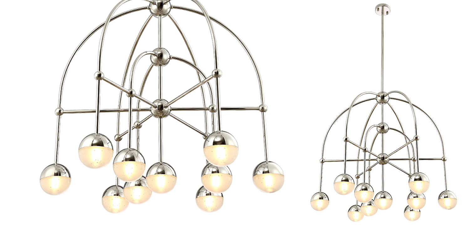 Люстра Heidy Chrome Chandelier 10 Люстра Heidy Chrome Chandelier 10 - Loft-Concept в Самаре