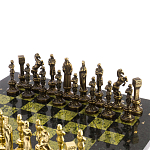 Шахматы Ренессанс из бронзы с доской из натурального камня Змеевик Decorative Thematic Chess варинант исполнения - 2 | Loft Concept в Самаре