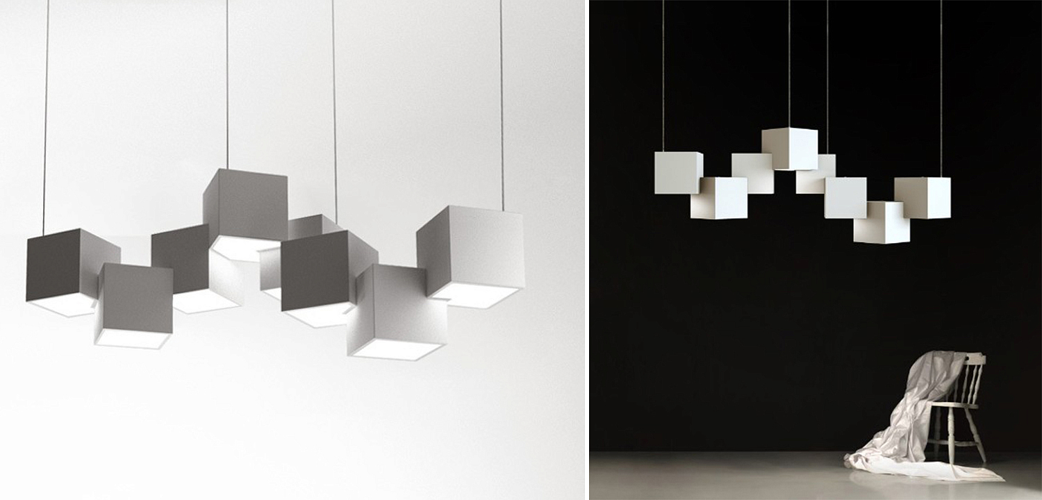 Дизайнерский светодиодный светильник Белый Eight Squares Lamp Дизайнерский светодиодный светильник Белый Eight Squares Lamp - Loft-Concept в Самаре