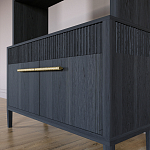 Стеллаж Primo с ящиками Черный дуб  варинант исполнения - 4 | Loft Concept в Самаре