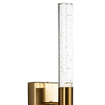 Бра со стеклянным плафоном латунь Gileberte Glass Tube Wall Lamp Brass варинант исполнения - 3 | Loft Concept в Самаре