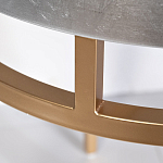 Столик журнальный серебристый с круглой столешницей Showing Refinement варинант исполнения - 2 | Loft Concept в Самаре