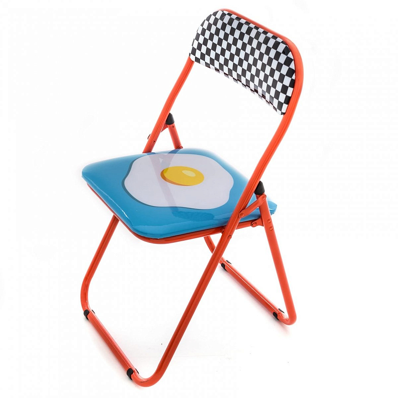 Стул Seletti Folding Chair Egg Мульти Красный в Самаре | Loft Concept 