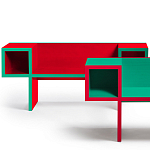 Дизайнерская разноцветная скамья Canton Bench варинант исполнения - 2 | Loft Concept в Самаре