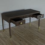 Письменный стол Elsa Dreams Walnut Шпон дерево с двумя ящиками варинант исполнения - 3 | Loft Concept в Самаре