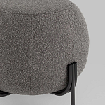 Пуф в ткани букле темно-серого цвета Pikelet варинант исполнения - 3 | Loft Concept в Самаре