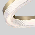 Люстра подвесная круглая светодиодная с золотым каркасом Ring Horizontal варинант исполнения - 2 | Loft Concept в Самаре