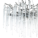 Люстра с хрустальными подвесками Frozen Drops Chandelier Chrome 10 варинант исполнения - 3 | Loft Concept в Самаре