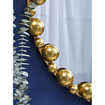 Зеркало круглое в фактурной золотистой раме из металла Mirror Golden Placer варинант исполнения - 4 | Loft Concept в Самаре