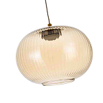 Подвесной светильник с янтарным рифленым стеклянным плафоном Ferm Living варинант исполнения - 5 | Loft Concept в Самаре