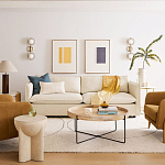 Журнальный стол с круглой деревянной столешницей Urban Style Space варинант исполнения - 4 | Loft Concept в Самаре