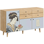 Буфет с принтом на дверцах Elise Cupboard варинант исполнения - 8 | Loft Concept в Самаре