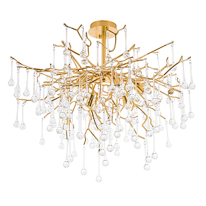 Люстра Breeze Gold c хрустальными подвесками