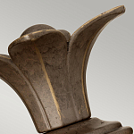 Бра для ванных комнат с прозрачным стеклянным плафоном в форме ананаса и декоративным основанием с рельефным узором Hinkley варинант исполнения - 8 | Loft Concept в Самаре