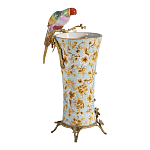 Ваза фарфоровая с птицей на бронзовой ветке Garden of Eden варинант исполнения - 2 | Loft Concept в Самаре