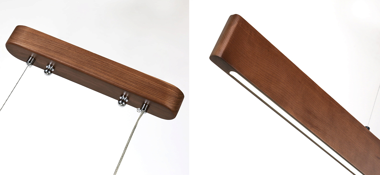 Люстра из натурального дерева Line Pendant Люстра из натурального дерева Line Pendant - Loft-Concept в Самаре