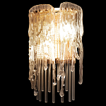 Бра с эффектом стекающего стекла и прозрачными трубками Textured Glass варинант исполнения - 5 | Loft Concept в Самаре