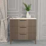 Комод коричневый с 3-мя ящиками на 4-х ножках Harper Line варинант исполнения - 1 | Loft Concept в Самаре