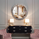 Настольная лампа с кремовым абажуром на граненном основании Crystal Facets варинант исполнения - 2 | Loft Concept в Самаре