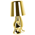 Настольная лампа фигурная золотого цвета с гладким абажуром Высота 19 см Sophia варинант исполнения - 4 | Loft Concept в Самаре