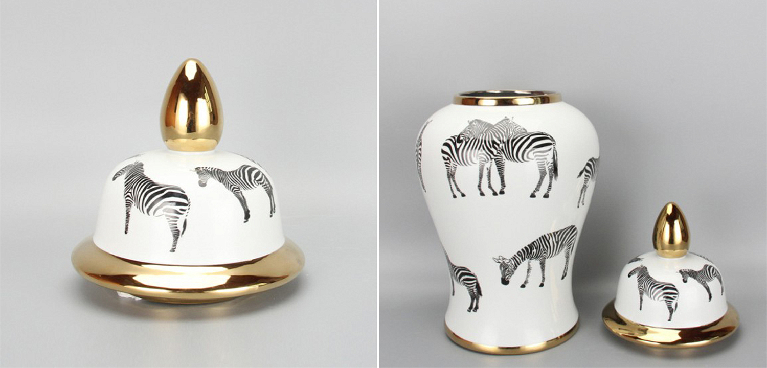 Ваза White Vase Zebra Ваза White Vase Zebra - Loft-Concept в Самаре