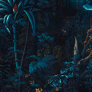 Обои ручная роспись L'Eden Moonlight on scenic Xuan paper