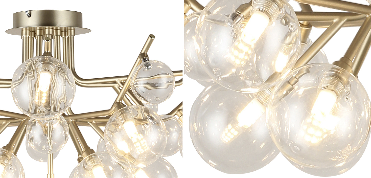 Люстра Berries Chandelier Flower clear 18 Люстра Berries Chandelier Flower clear 18 - Loft-Concept в Самаре