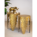 Столик дизайнерский Copper streaks варинант исполнения - 8 | Loft Concept в Самаре