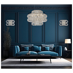 Люстра круглая с россыпью хрусталя Perfection of Diamonds варинант исполнения - 3 | Loft Concept в Самаре