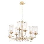 Люстра с 9-ю цилиндрическими стеклянными плафонами Jeanette варинант исполнения - 2 | Loft Concept в Самаре