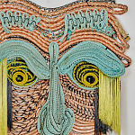 Арт-Объект из нитей Абстрактный портрет Joana Schneider  варинант исполнения - 1 | Loft Concept в Самаре