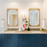 Зеркало прямоугольной металлической рамой с эффектом состаривания Accommodation варинант исполнения - 1 | Loft Concept в Самаре