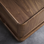 Прикроватный деревянный столик с 2-мя ящиками Moon Walnut Furniture варинант исполнения - 4 | Loft Concept в Самаре