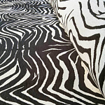 Мебельная ткань Шенилл черно-белый принт 140 см T3-1 варинант исполнения - 2 | Loft Concept в Самаре