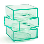 Стол журнальный в форме кубов Acrylic Furniture Lumina Mint Breeze варинант исполнения - 1 | Loft Concept в Самаре