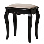 Табурет из массива березы с льяной обивкой в стиле прованс Vintage варинант исполнения - 2 | Loft Concept в Самаре