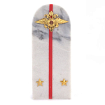 Сувенир Погон МВД из натурального камня мрамор Souvenir Epaulets варинант исполнения - 1 | Loft Concept в Самаре