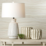 Настольная лампа с корпусом в форме вазы и белым абажуром Lots of Strokes варинант исполнения - 4 | Loft Concept в Самаре