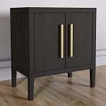 Тумбочка Primo с дверцами шпон темный орех варинант исполнения - 3 | Loft Concept в Самаре