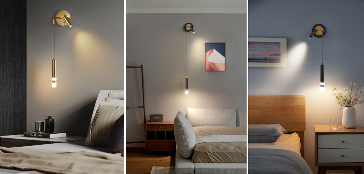 Бра-спот с подвесным светильником Spot Sconce Hanging Lamp Бра-спот с подвесным светильником Spot Sconce Hanging Lamp - Loft-Concept в Самаре