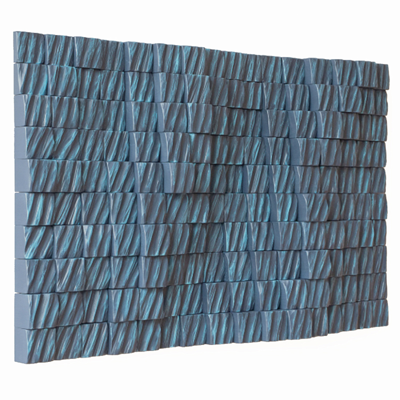 Рельефная скульптура Relief Sculpture Radial Shapes Голубой в Самаре | Loft Concept 