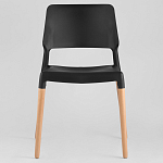 Пластиковый стул на ножках из массива бука Ferret Black 4 шт варинант исполнения - 2 | Loft Concept в Самаре