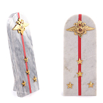 Сувенир Погон МВД из натурального камня мрамор Souvenir Epaulets варинант исполнения - 4 | Loft Concept в Самаре