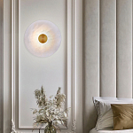 Бра светодиодный с мраморным рассеивателем латунь варинант исполнения - 3 | Loft Concept в Самаре