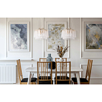 Люстра с подвесными рифлеными стеклянными трубками Nembus варинант исполнения - 23 | Loft Concept в Самаре