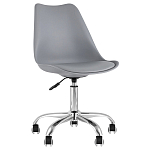 Офисный стул на металлическом основании EGGERY Grey пластик варинант исполнения - 1 | Loft Concept в Самаре