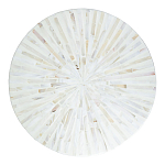 Столик с инкрустацией с перламутровым узором Dominic White варинант исполнения - 2 | Loft Concept в Самаре