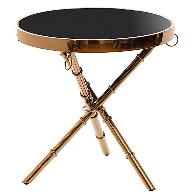 Стол Metal Bamboo Table pink gold Глянцевый черный Розовое золото Стол Metal Bamboo Table pink gold Глянцевый черный Розовое золото в Самаре | Loft Concept