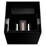 Уличный настенный светильник светодиодный формы куб черного цвета из металла Urban Minimalist варинант исполнения - 4 | Loft Concept в Самаре