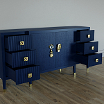 Большой Комод-буфет Elsa Dreams Blue с ящиками варинант исполнения - 1 | Loft Concept в Самаре